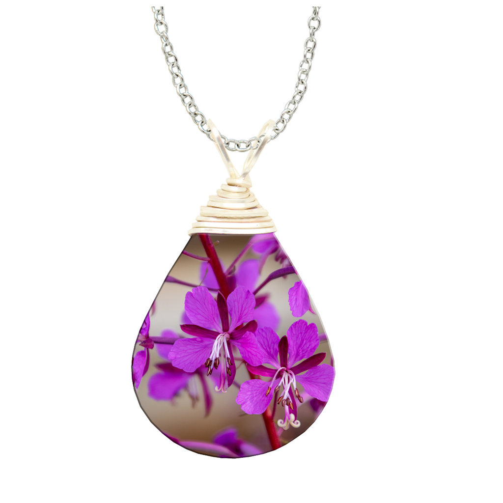 Fireweed Wired Necklace #4763X by d'ears
