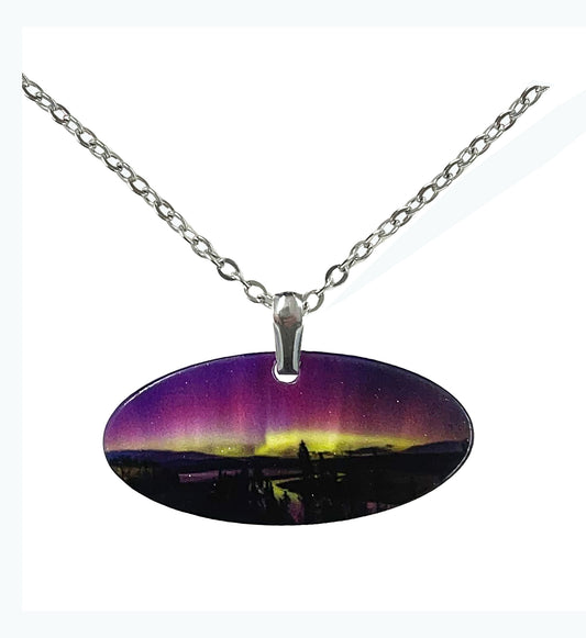 Hayden Valley Magic- Heidi Pinkerton Necklace, 18 inch stainless steel chain, Item# 4936X