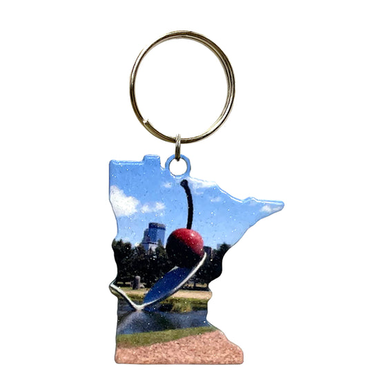 MN, Cherry on Spoon, Key Chain #8517