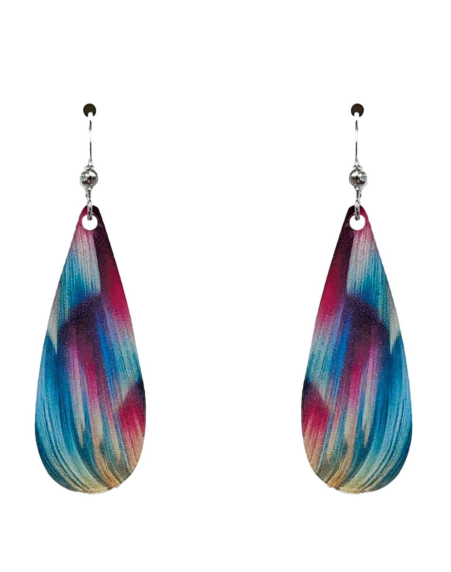 Candy Swirl Acrylic Earrings, non-tarnish Sterling Silver earwires, #A138 by d'ears