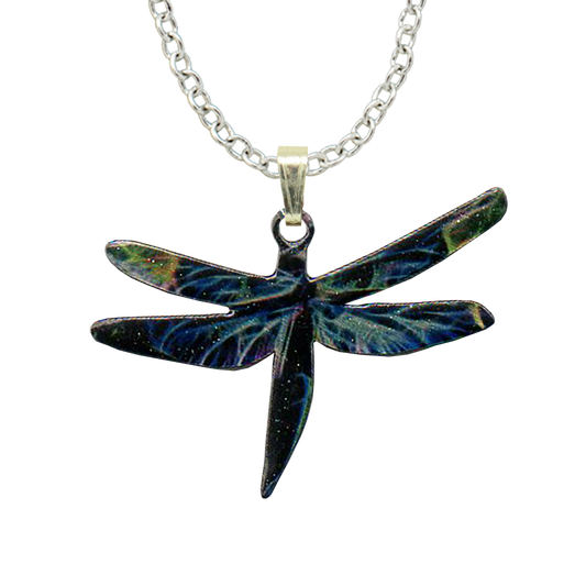 Aurora Dragonfly Necklace #N4111X by d'ears