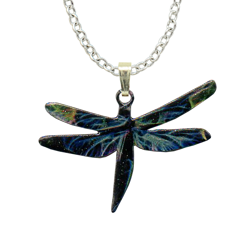 Aurora Dragonfly Necklace #N4111X by d'ears