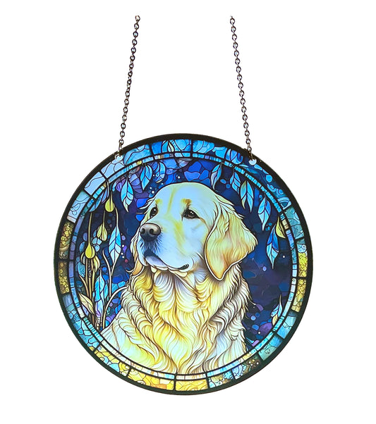 Golden Retriever Acrylic Suncatcher #SC126 by d'ears