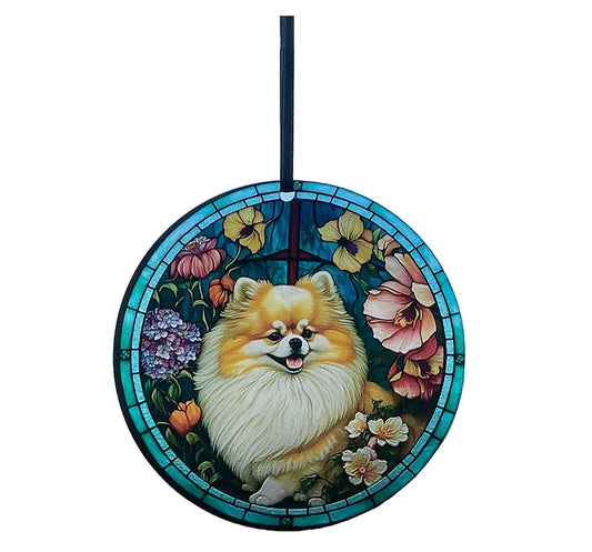 Pomeranian, Acrylic Window Ornament #SC156