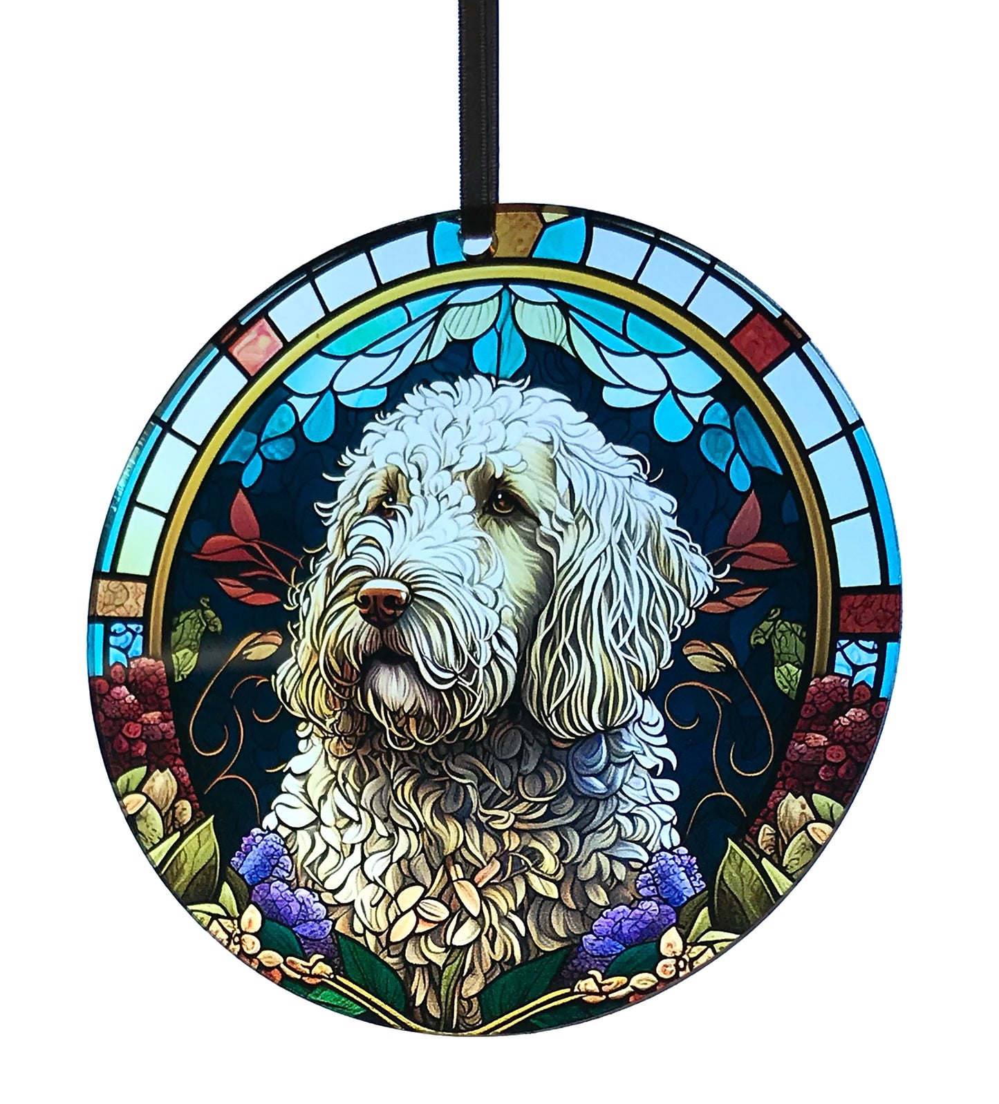 Golden Doodle, Acrylic Window Ornament #SC164