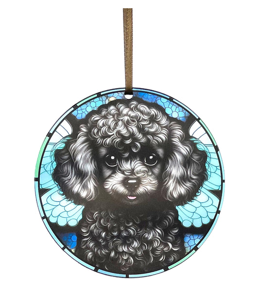 Toy Poodle, Acrylic Window Ornament #SC169