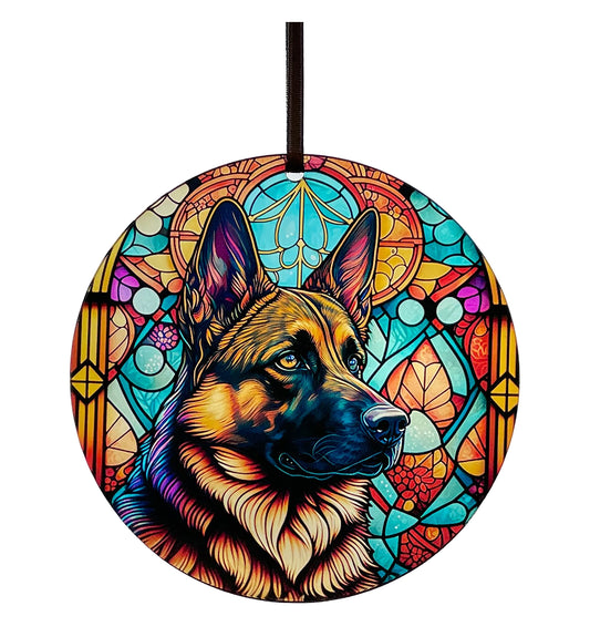 German Shepherd, Acrylic Window Ornament #SC175