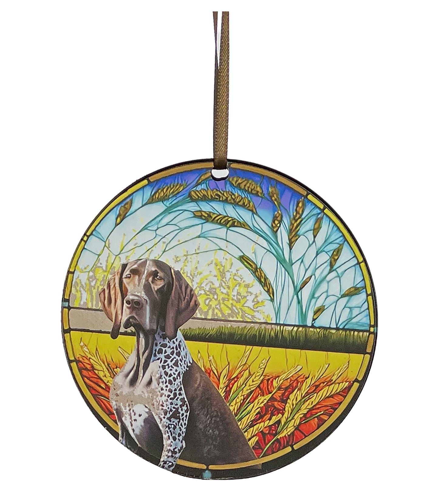 German Pointer, Acrylic Window Ornament #SC183