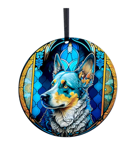 Blue Heeler, Acrylic Window Ornament #SC184