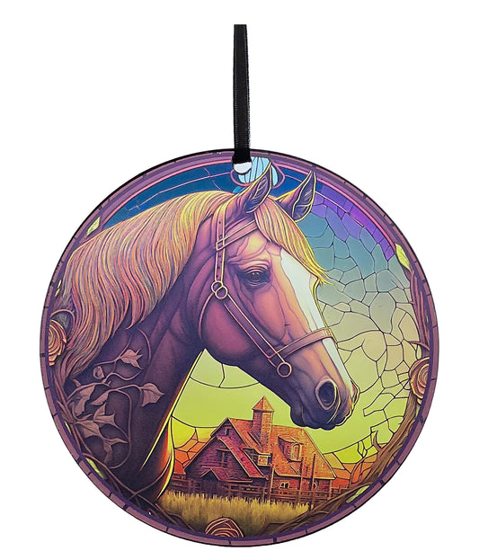 Country Horse, Acrylic Window Ornament #SC194
