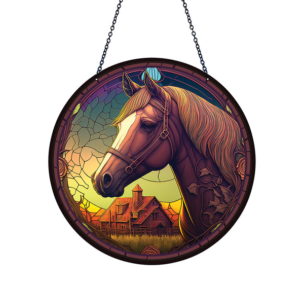 Country Horse Suncatcher with Chain #SC209 by d'ears