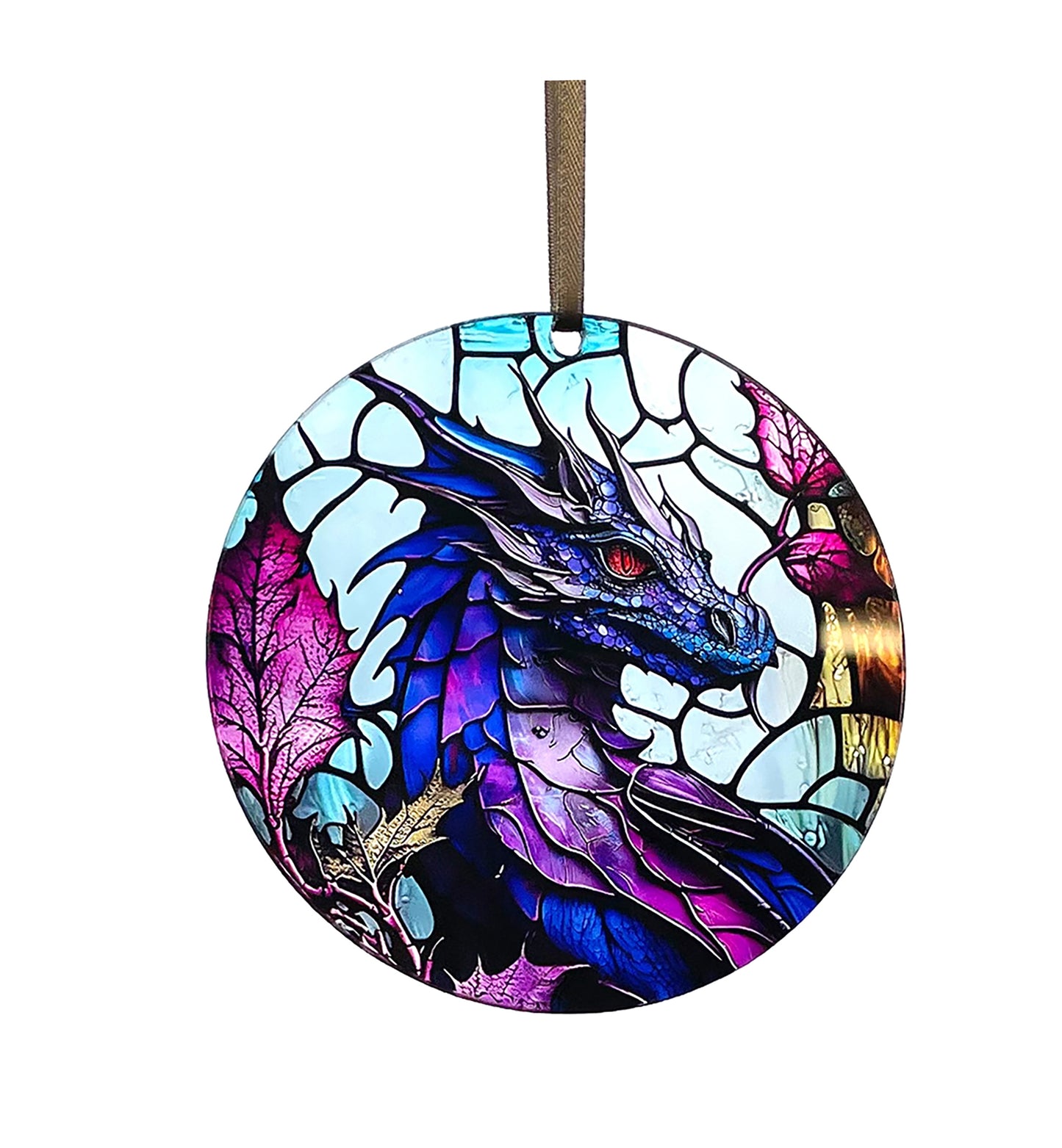 Purple Dragon, Acrylic Window Ornament #SC212