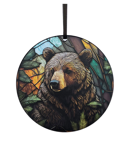 Brown Bear, Acrylic Window Ornament #SC236