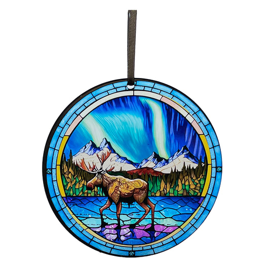 Moose Art, Acrylic Window Ornament #SC237