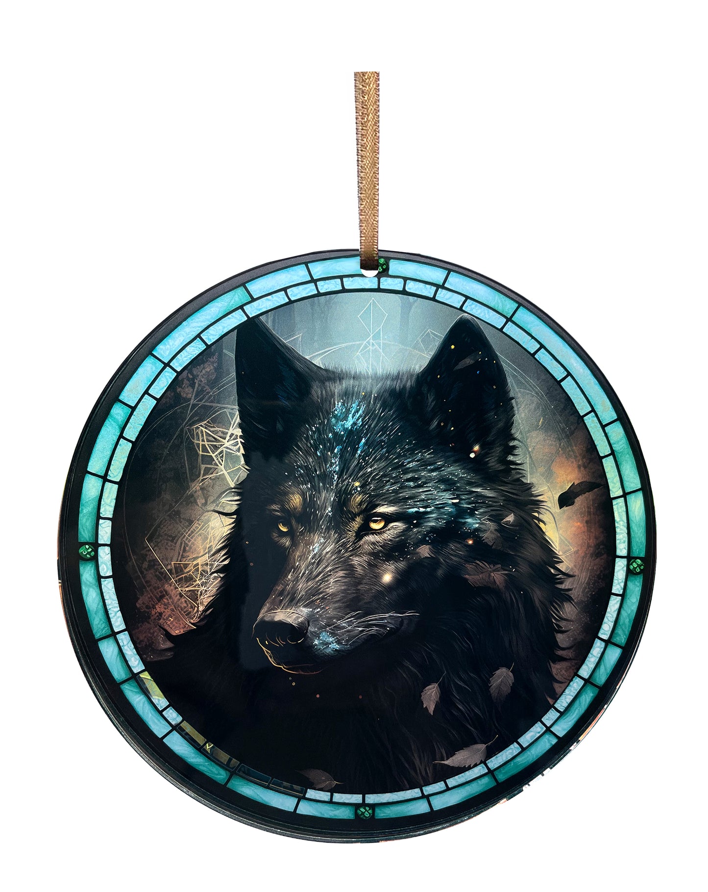 Black Wolf, Acrylic Window Ornament #SC239