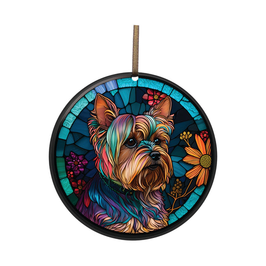 Yorkie, Acrylic Window Ornament #SC247