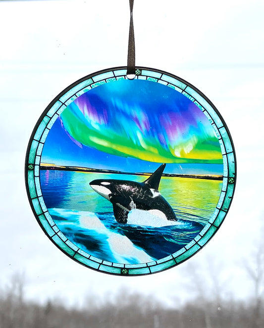Orca, Acrylic Window Ornament #SC259