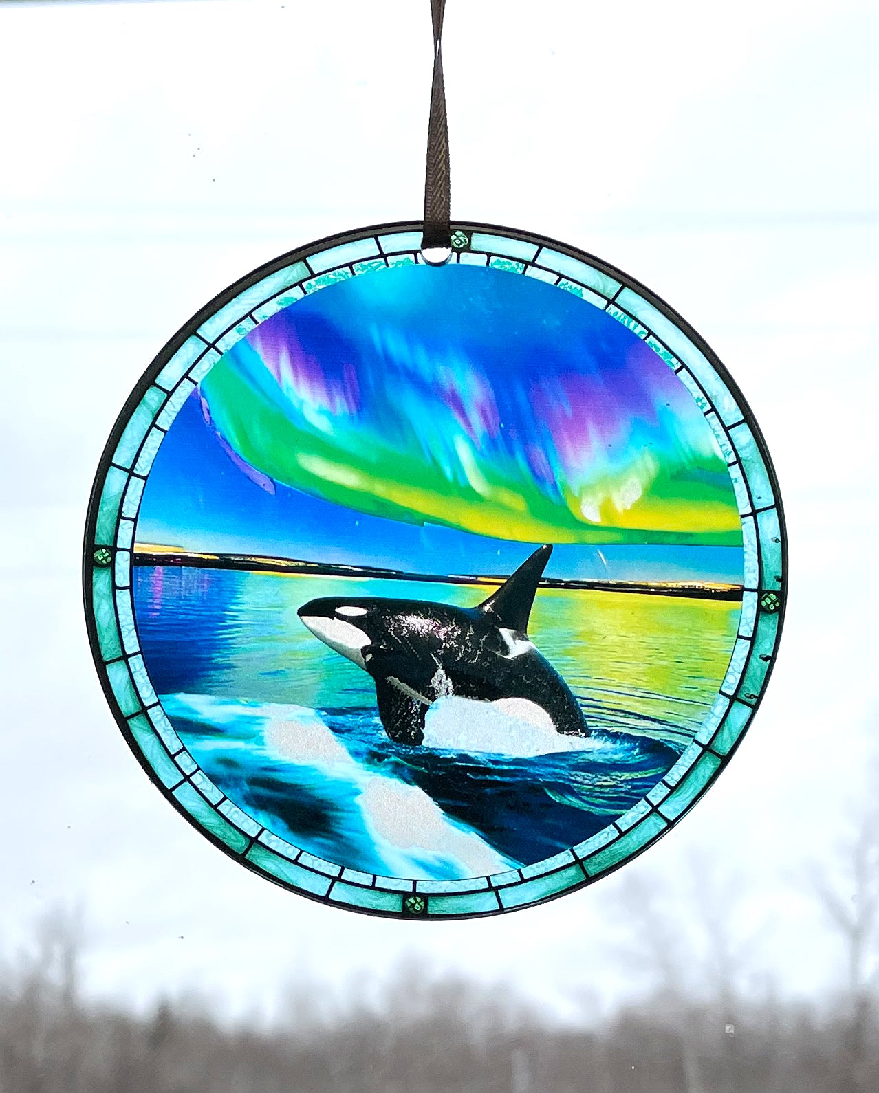 Orca, Acrylic Window Ornament #SC259