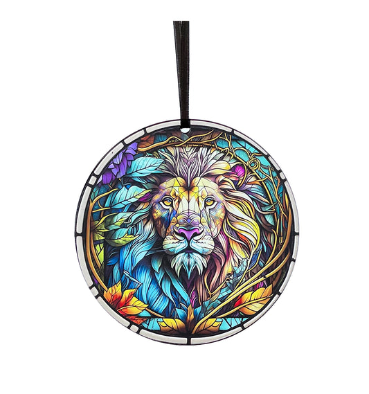 Lion, Acrylic Window Ornament #SC273