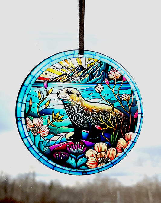 Seal, Acrylic Window Ornament #SC277