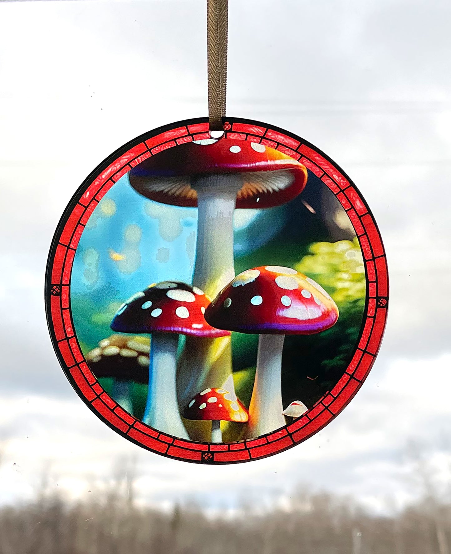 Mushroom, Acrylic Window Ornament #SC281