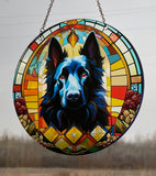 Belgian Sheep Dog Suncatcher with chain #SC291 by d'ears