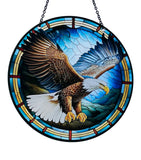 Eagle in Flight Sun Catcher with Chain #SC313 by d'ears