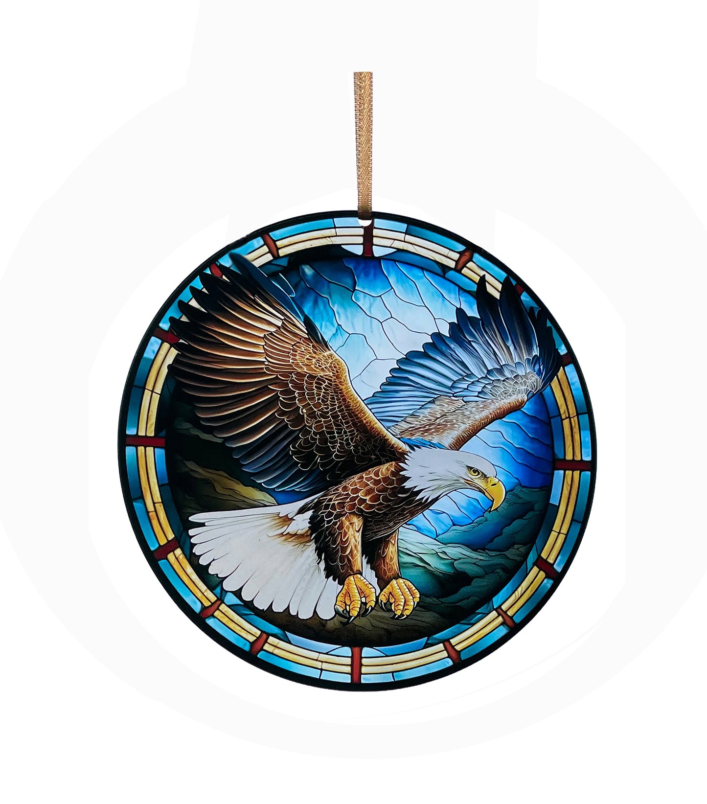 Eagle in Flight, Acrylic Window Ornament #SC314