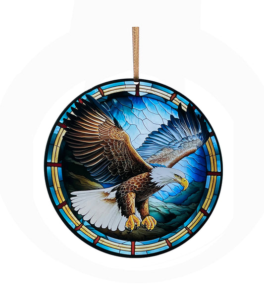 Eagle in Flight, Acrylic Window Ornament #SC314