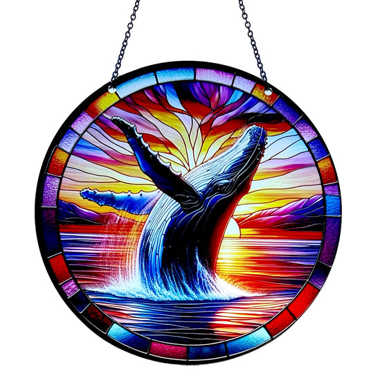 Sunset Breach Acrylic Suncatcher #SC335 by d'ears