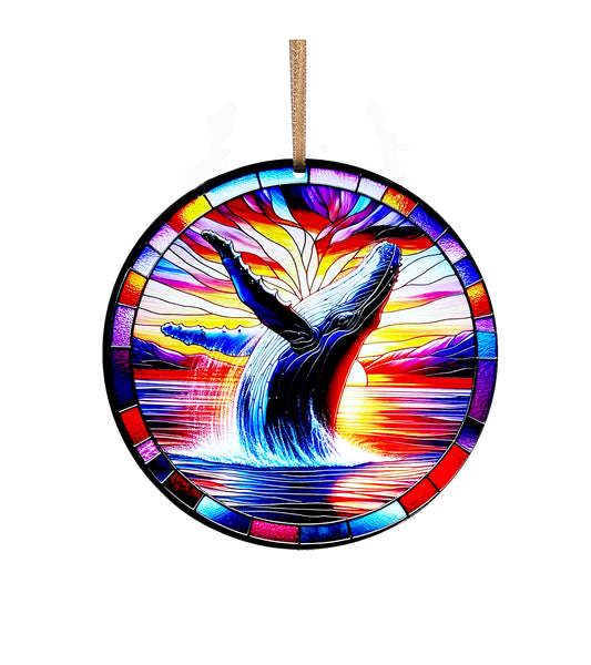Sunset Breach, Acrylic Window Ornament #SC341