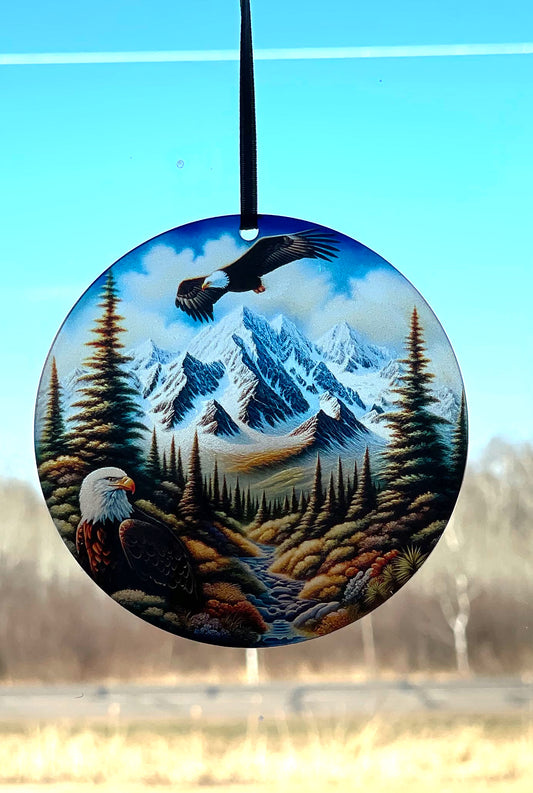 Eagle Mountains, Acrylic Window Ornament #SC347