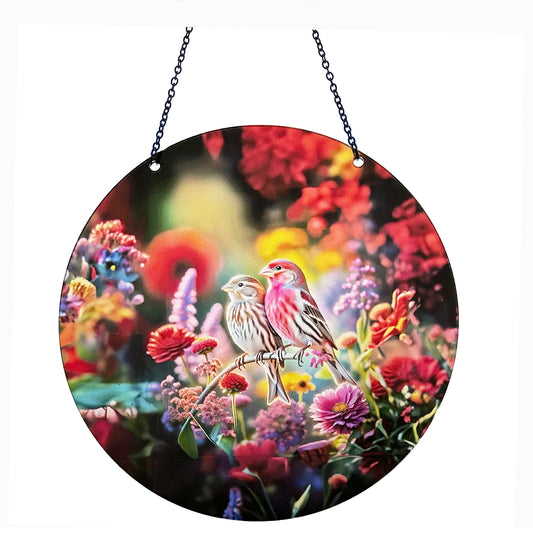 House Finch Acrylic Suncatcher with Chain #SC373 by d'ears