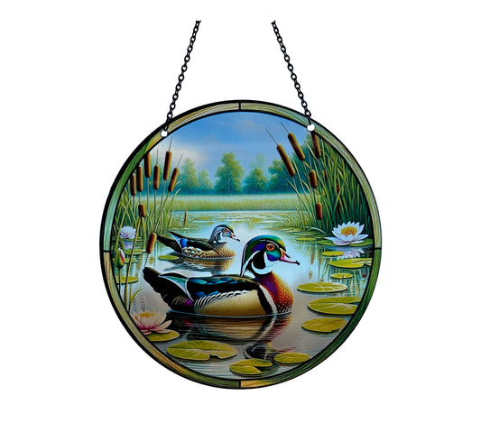 Wood Duck Acrylic Suncatcher #SC408 by d'ears