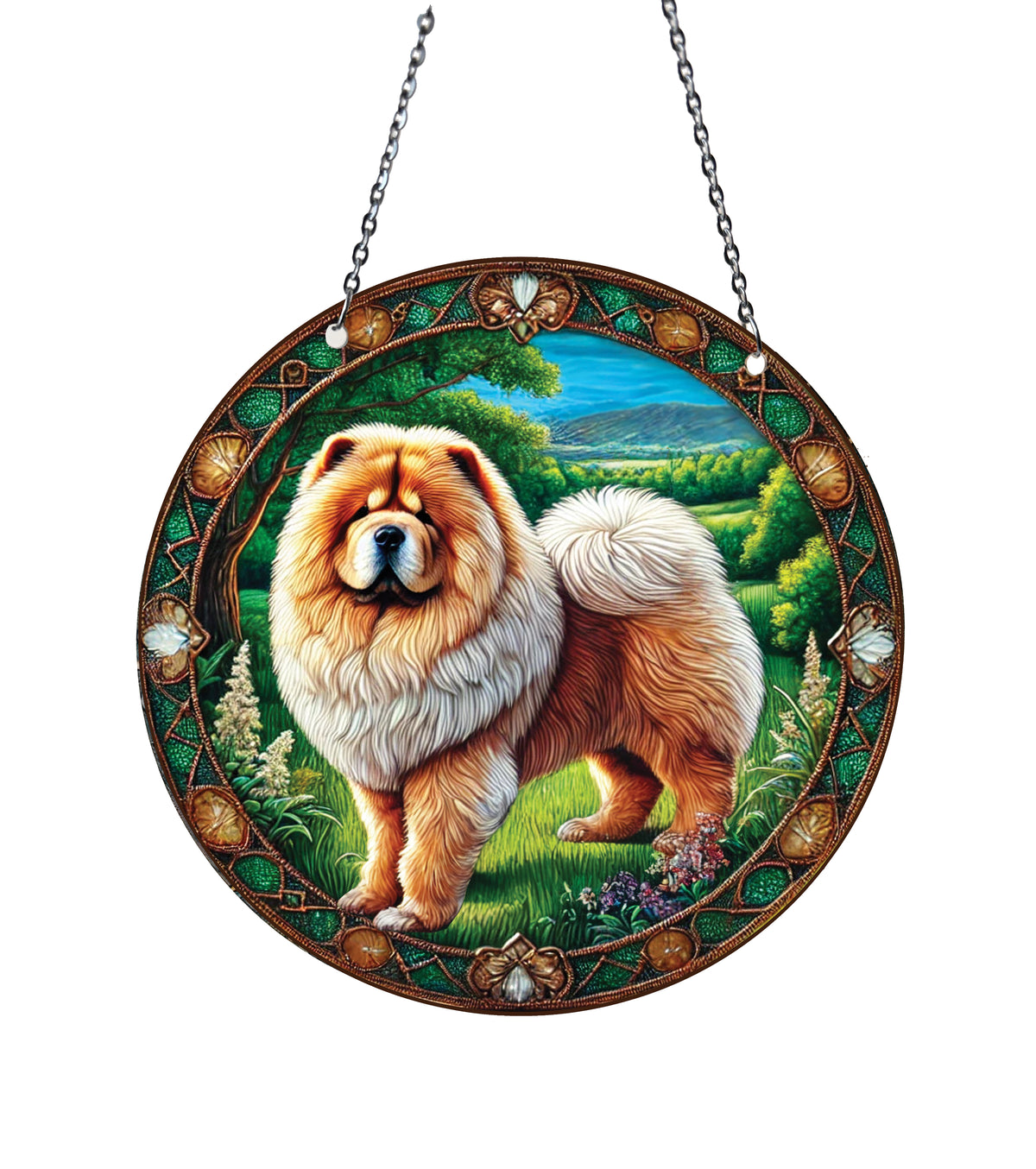Chow Chow Acrylic Suncatcher with chain #SC472 by d'ears