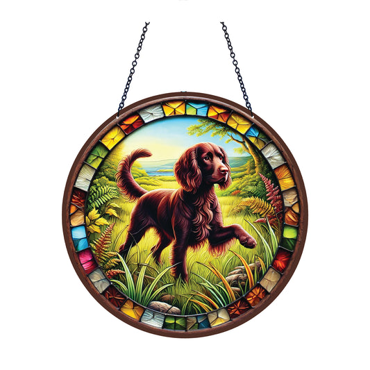 Boykin Spaniel Acrylic Suncatcher with chain #SC476 by d'ears