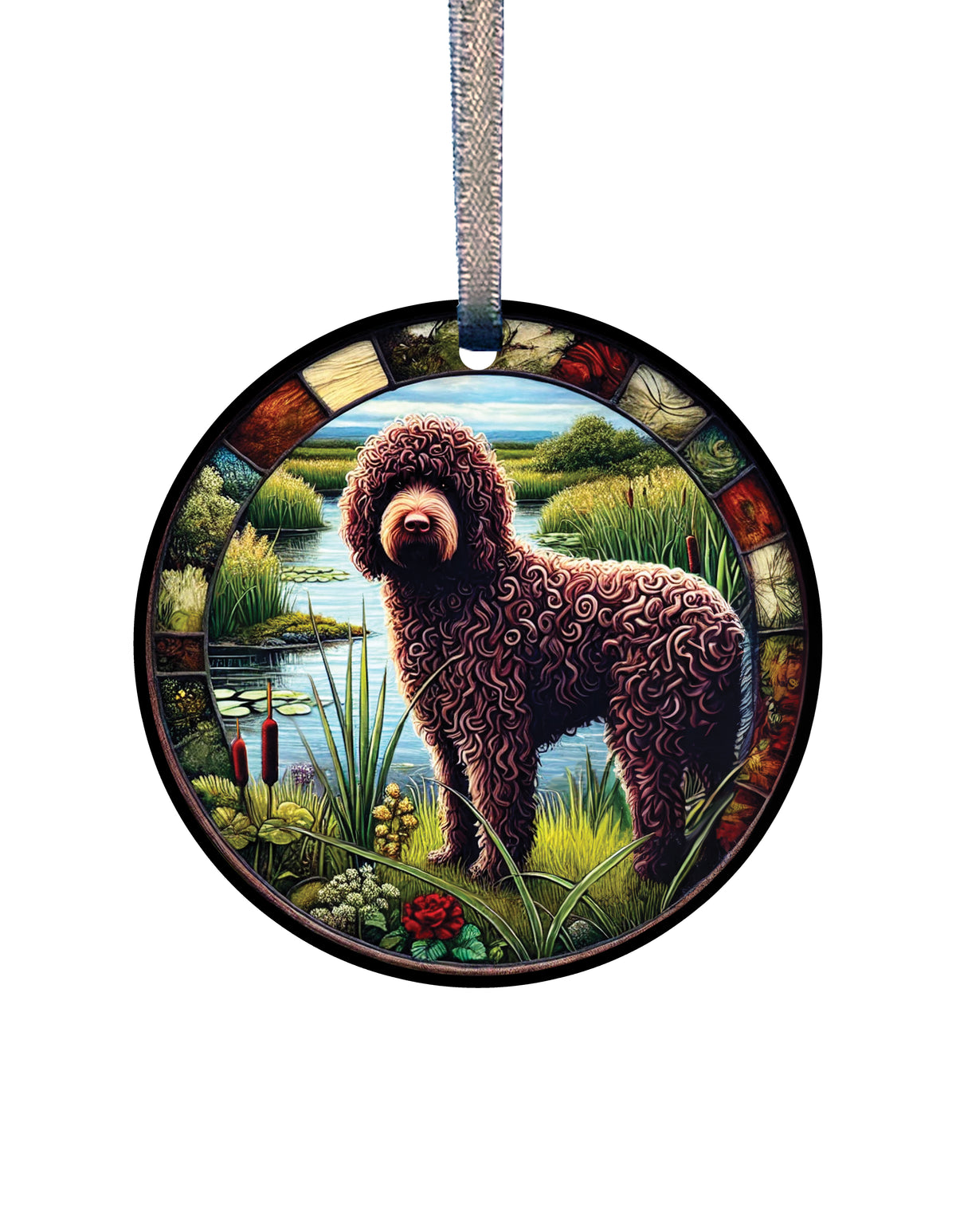 Lagotto Romagnolo Acrylic Window Ornament #SC490 by d'ears