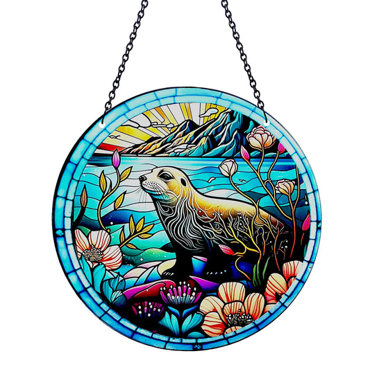 Seal Acrylic Suncatcher with Chain #SC262 by d'ears