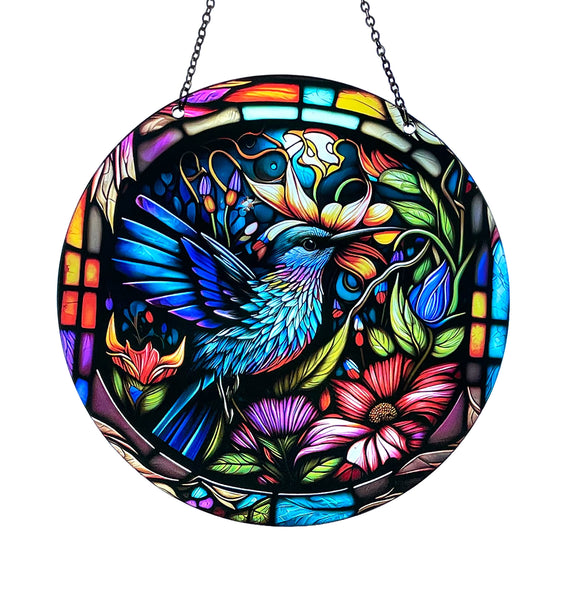 Colorful Hummingbird Suncatcher with Chain #SC116 by d'ears