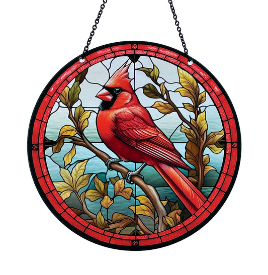 Cardinal Acrylic Suncatcher #SC152 by d'ears