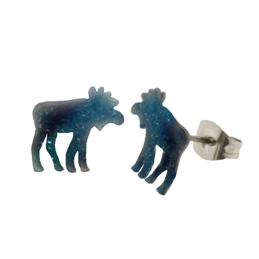 Aurora Moose Post Earrings, Item# 0107