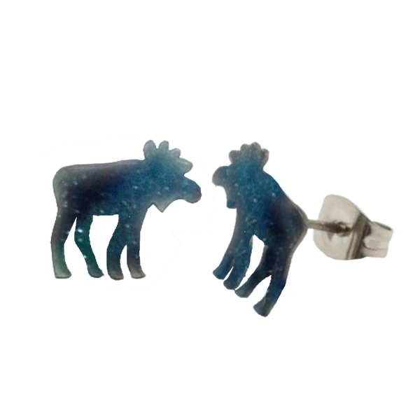 Aurora Moose Post Earrings, Item# 0107