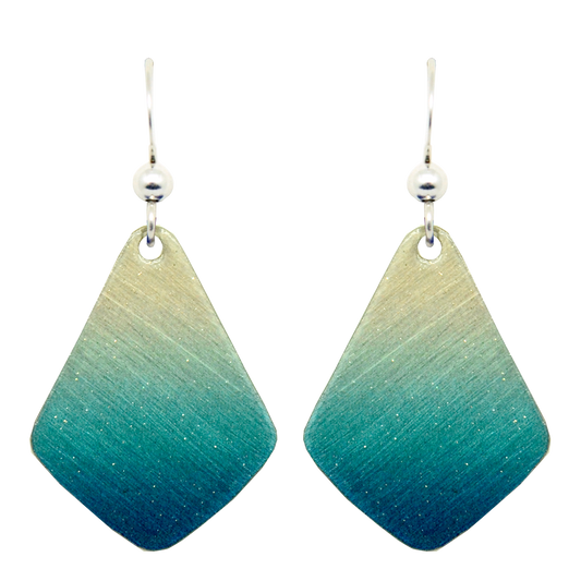 Blue Ombre Earrings, Sterling Silver Earwires, Item# 1065