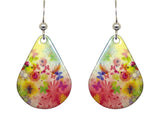 Colorful Butterflies Earrings, sterling silver French hooks, Item# 1131