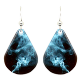 Blue Smoke Earrings, Sterling Silver Earwires, Item# 1149