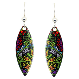 Caribbean Earrings, sterling silver French hooks, Item# 1202