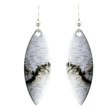 Birch Bark Earrings, Sterling Silver Earwires, Item# 1242