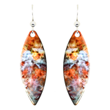 Carina Nebula Earrings, sterling silver French Hooks, Item# 1243