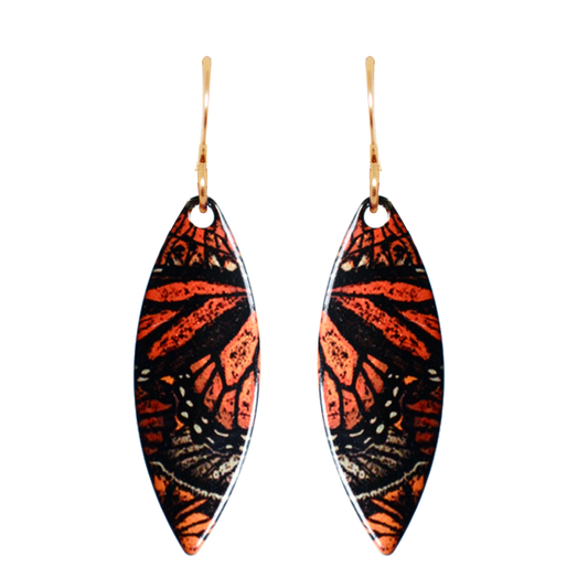Monarch, Slender earrings #1249