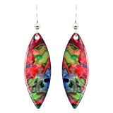 Alaso Slender Earrings, Sterling Silver Earwires, Item#1288
